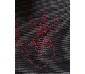 Stickserie - Stylish xmas Gnomes LineArt